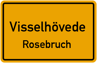 Straßenverzeichnis Visselhövede Rosebruch