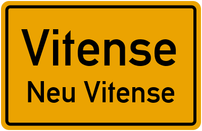 Straßenverzeichnis Vitense Neu Vitense