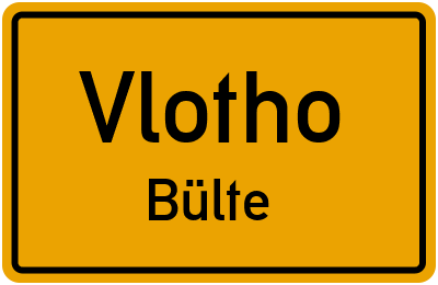Straßenverzeichnis Vlotho Bülte
