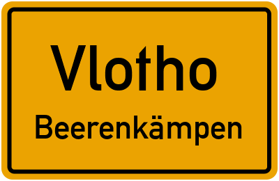 Straßenverzeichnis Vlotho Beerenkämpen