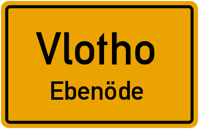Straßenverzeichnis Vlotho Ebenöde