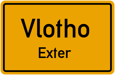 Straßenverzeichnis Vlotho Exter