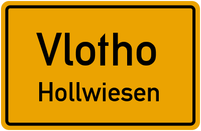Straßenverzeichnis Vlotho Hollwiesen