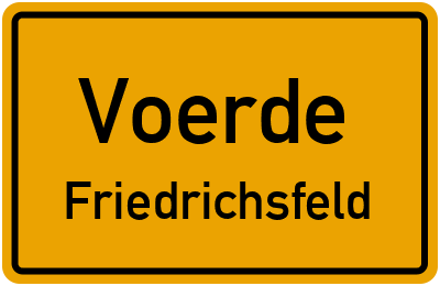 Straßenverzeichnis Voerde Friedrichsfeld