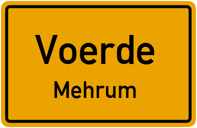 Straßenverzeichnis Voerde Mehrum