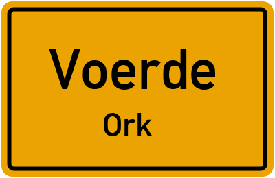 Straßenverzeichnis Voerde Ork