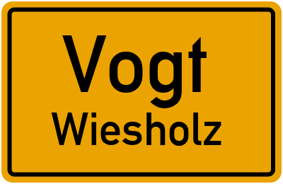 Straßenverzeichnis Vogt Wiesholz