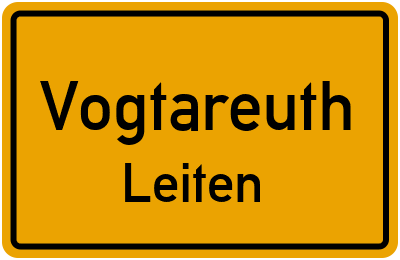 Ortsschild Vogtareuth Leiten