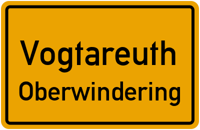 Ortsschild Vogtareuth Oberwindering