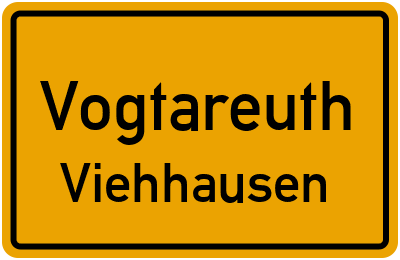 Ortsschild Vogtareuth Viehhausen