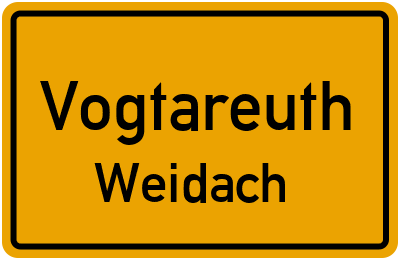 Straßenverzeichnis Vogtareuth Weidach