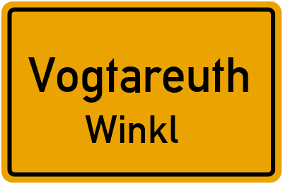 Ortsschild Vogtareuth Winkl