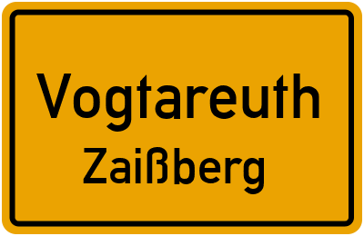 Ortsschild Vogtareuth Zaißberg