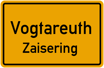 Straßenverzeichnis Vogtareuth Zaisering
