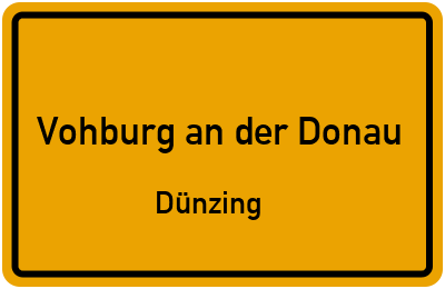 Straßenverzeichnis Vohburg an der Donau Dünzing