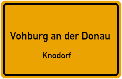 Straßenverzeichnis Vohburg an der Donau Knodorf
