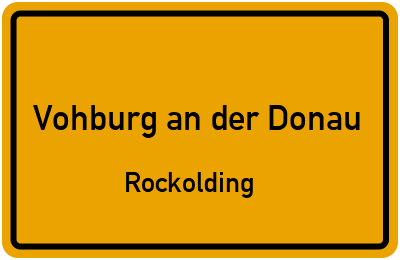 Straßenverzeichnis Vohburg an der Donau Rockolding