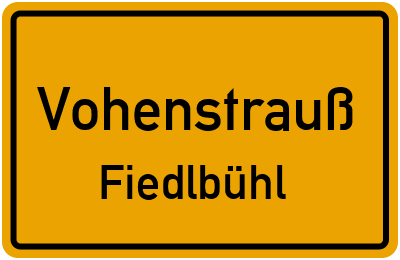 Straßenverzeichnis Vohenstrauß Fiedlbühl