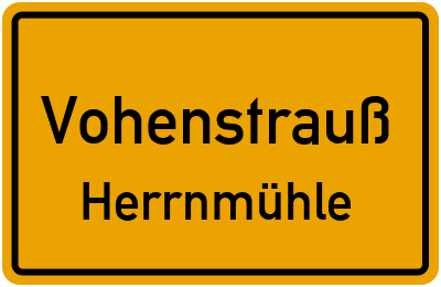 Straßenverzeichnis Vohenstrauß Herrnmühle