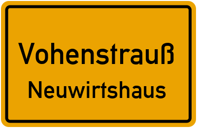 Straßenverzeichnis Vohenstrauß Neuwirtshaus