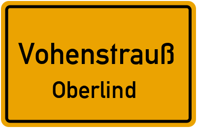Straßenverzeichnis Vohenstrauß Oberlind