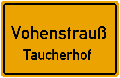 Straßenverzeichnis Vohenstrauß Taucherhof