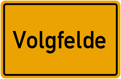 Ortsschild von Gemeinde Volgfelde in Sachsen-Anhalt