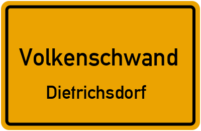Straßenverzeichnis Volkenschwand Dietrichsdorf