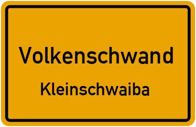 Straßenverzeichnis Volkenschwand Kleinschwaiba