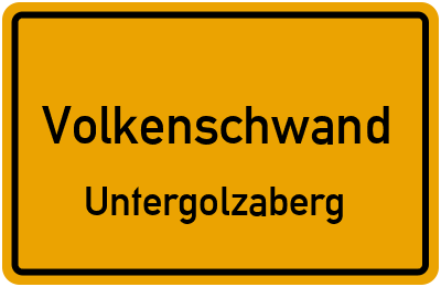 Straßenverzeichnis Volkenschwand Untergolzaberg