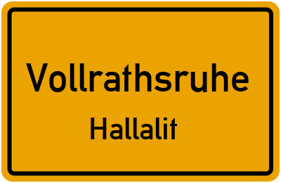 Straßenverzeichnis Vollrathsruhe Hallalit