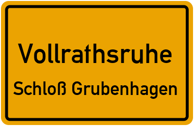 Straßenverzeichnis Vollrathsruhe Schloß Grubenhagen