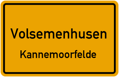 Straßenverzeichnis Volsemenhusen Kannemoorfelde