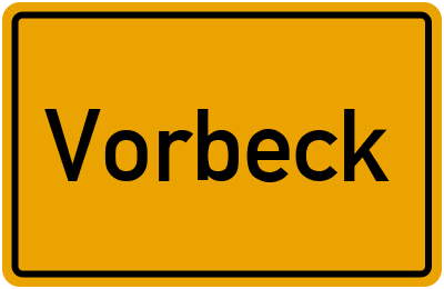 Vorbeck in Mecklenburg-Vorpommern erkunden