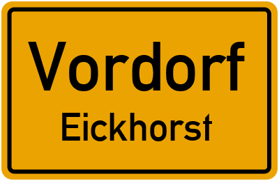 Straßenverzeichnis Vordorf Eickhorst