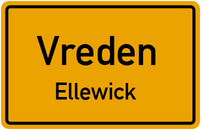 Straßenverzeichnis Vreden Ellewick