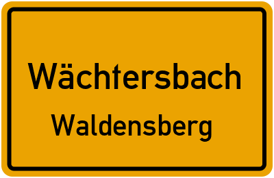 Straßenverzeichnis Wächtersbach Waldensberg