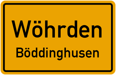 Straßenverzeichnis Wöhrden Böddinghusen