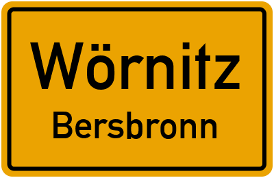 Straßenverzeichnis Wörnitz Bersbronn