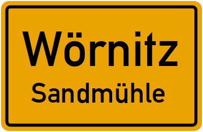 Straßenverzeichnis Wörnitz Sandmühle