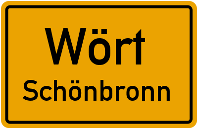 Straßenverzeichnis Wört Schönbronn