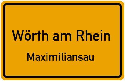 Straßenverzeichnis Wörth am Rhein Maximiliansau