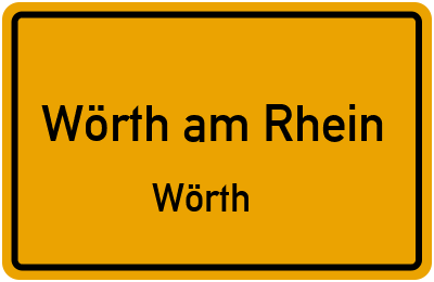 Straßenverzeichnis Wörth am Rhein Wörth