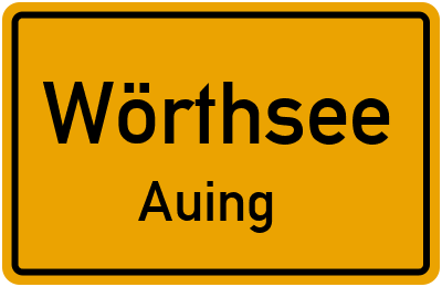Straßenverzeichnis Wörthsee Auing