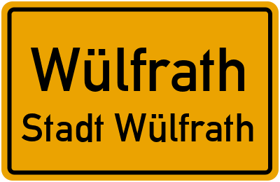 Straßenverzeichnis Wülfrath Stadt Wülfrath