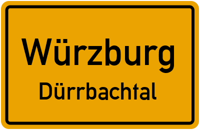 Straßenverzeichnis Würzburg Dürrbachtal