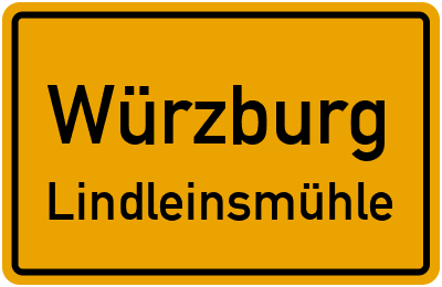 Straßenverzeichnis Würzburg Lindleinsmühle