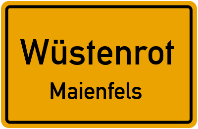 Straßenverzeichnis Wüstenrot Maienfels