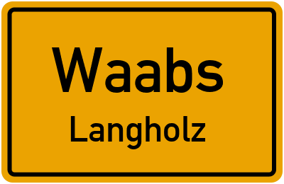 Straßenverzeichnis Waabs Langholz