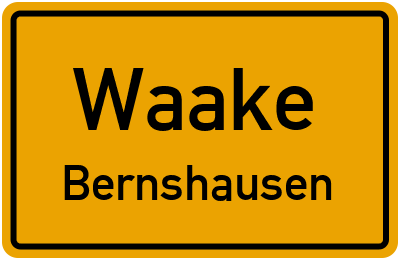 Straßenverzeichnis Waake Bernshausen